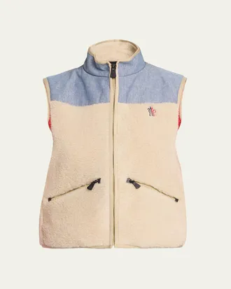 Moncler Teddy & Chambray Vest