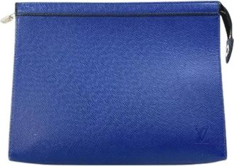 Louis Vuitton Pre-owned M30575 Pouch - unisex - Vintage Clutch - Blauw - ONE Size - Leer - Vintage