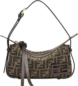 Fendi Simply FF Jacquard Shoulder Bag