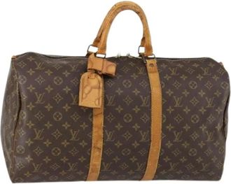 Louis Vuitton Pre-owned Weekend Bags, female, Brown, Size: ONE SIZE Pre-owned Weekend Bag