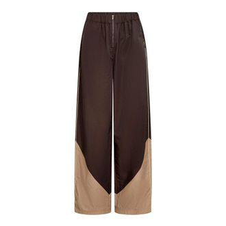 Co'Couture Pantalones Anchos - Trousers - Mujer - Marr&oacute;n - XL