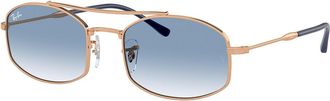 Ray-Ban RB3719 92623F Mens Sunglasses Gold Size 54