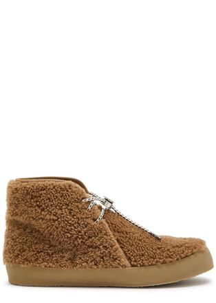 Le Monde Beryl LE Monde Beryl Desert Shearling Ankle Boots - Tan - 39 (IT39 / UK6)