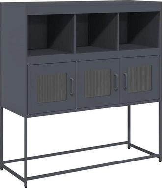 vidaXL Sideboard Anthracite 100.5x39x107 cm Cold-rolled Steel Vidaxl