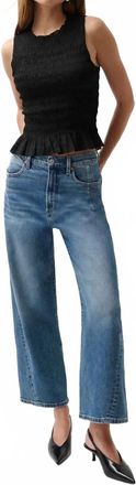 Pistola Denim Kyra High Rise Bowed Leg Jeans In Soho