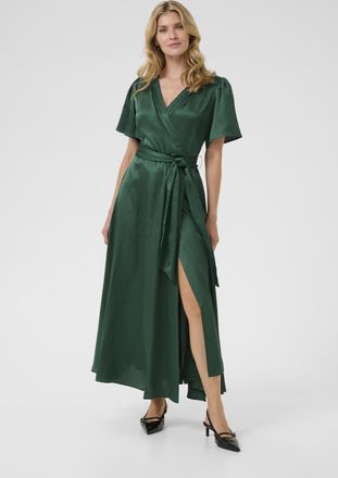 Cream Jurk Feminine Sea Green