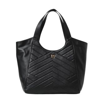 Pinko Love Bag Chevron Quilted Tote
