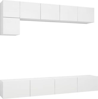 vidaXL Vidaxl - 5 Piece tv Cabinet Set White Engineered Wood