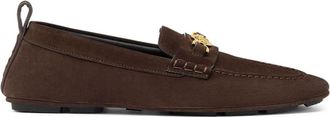 Versace Villa suede loafers - men - Rubber/Goat Skin/Calf Suede - 42 - Brown