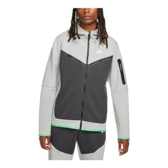 Nike (WMNS) Nike Sportswear Tech Fleece Full-Zip Hoodie Light Grey Black CU4489-078