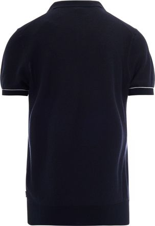 HUGO BOSS Mens Polo Shirt Narciso Dark Blue Cotton Acrylic T-shirts And Polos