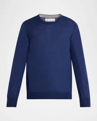 Brunello Cucinelli Men & apos;s Cashmere Knit Crewneck Sweater