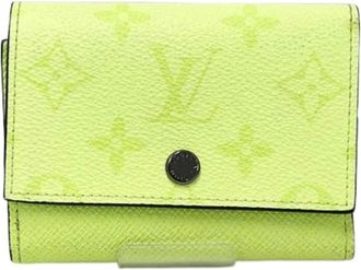 Louis Vuitton Pre-owned Wallets, female, Yellow, Size: ONE SIZE Pre-owned Taiga Tri-fold Wallet