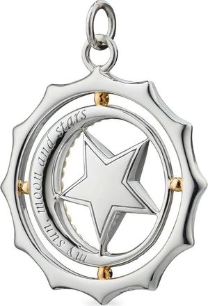 Monica Rich Kosann My Sun Moon And Starts embellished pendant - Silver