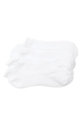 Nordstrom 3-Pack Everyday Tab Quarter Socks in White at Nordstrom, Size 9