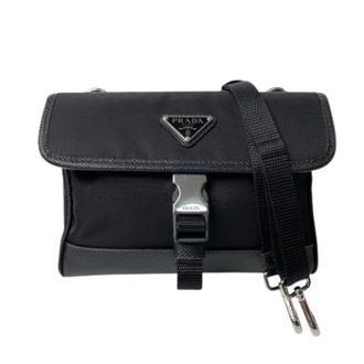 Prada Pre-owned Cross Body Bags, male, Black, Size: ONE SIZE Pre-owned Shoulder bag