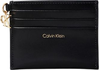 Calvin Klein Womens CK Puller 6CC Zip Cardcase LV04F1076G Cardholder, Black (Black), One Size
