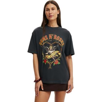 Cotton On The Lcn Music Boxy Graphic Tee in Guns N Roses Cherub Washed at Nordstrom, Size Xx-Small