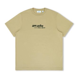 Off-white Mens Cryst Croco Slim Fit Tee In Night Stand