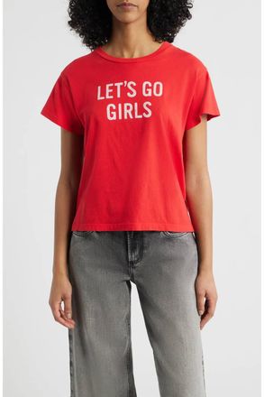 Daydreamer Shania Twain Lets Go Girls Cotton Graphic Tee In Red