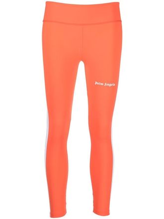 Palm Angels Leggings con stampa - Arancione