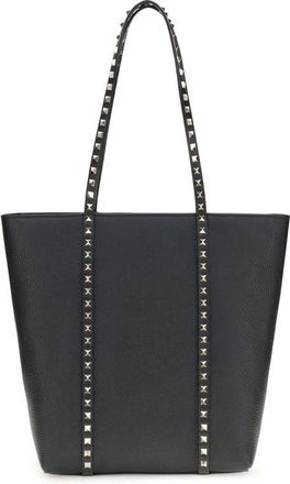 Valentino Garavani Black Calf Leather Bos Taurus Shoulder Womens Bag