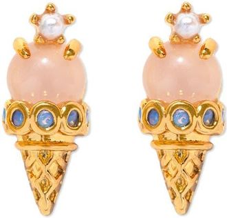 Girls Crew Ice Cream Shop Stud Earrings in Gold at Nordstrom