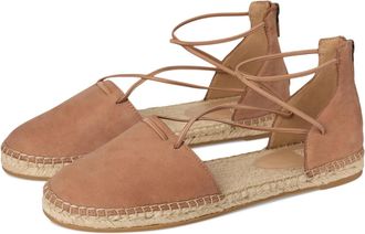 Eileen Fisher Womens Nubuck Leather Espadrille Flats In Brown