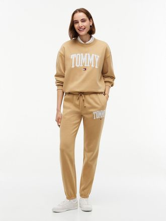 Tommy Hilfiger Womens Varsity Tommy Logo Sweatpant - Classic Khaki - XXL