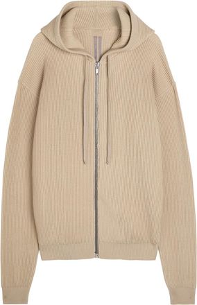 Rick Owens Hooded Wool Jumper - Sand - S