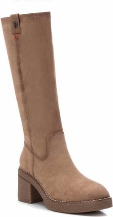 Xti Womens Suede Boots In Taupe