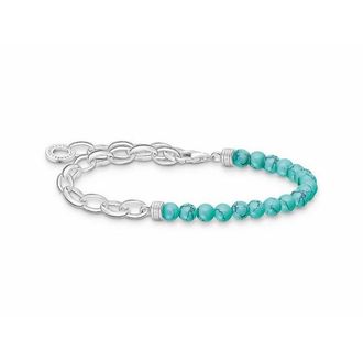 Thomas Sabo Bracelets, female, Gray, ONE SIZE, Womens Bracelet Silver with Imitation Turquoise