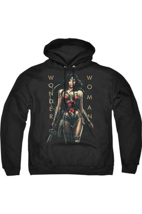 Gildan Wonder Woman Movie Armed And Dangerous Adult Pull Over Hoodie / Hooded Sweatshirt