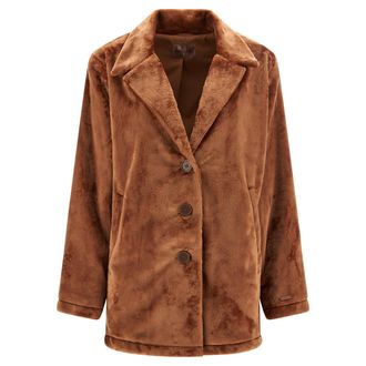 Freddy Cappotto teddy coat oversize in pelliccia teddy