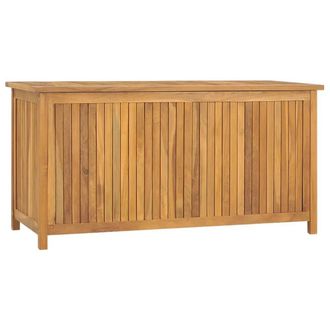 Berkfield Home Garden Box 114x50x58 cm Solid Wood Teak in Brown | Size: 114 x 50 x 58 cm