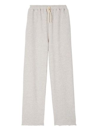 American Vintage Kodytown drawstring raw-cut track pants - Grey