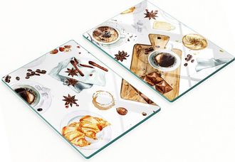 OEM Taglieri Decorativi In Vetro Per Tagliare E Servire Il Caff&egrave; Del Mattino, 2x40x52 Cm