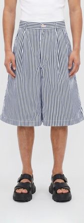 Comme Des Gar&ccedil;ons Shorts chino a righe a gamba larga in cotone