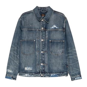 Evisu Daicock Denim Jacket - - Jackets - Uomo - Blu - L