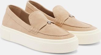 Hogan Crosswind suede loafers