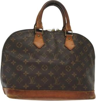 Louis Vuitton Pre-owned Handbags, female, Brown, Size: ONE SIZE Pre-owned Canvas Handbag