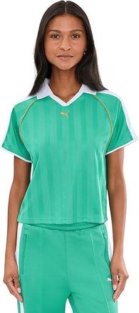 Puma T7 Relaxed Soccer Jersey Womens T Shirt Vibrant Green : XS, Polyester