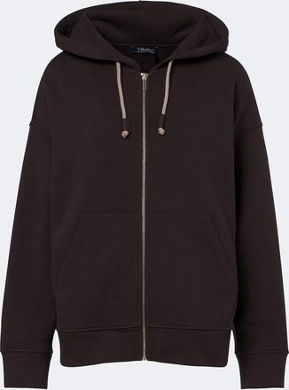Max Mara Sudadera con capucha en mezcla de algod&oacute;n
