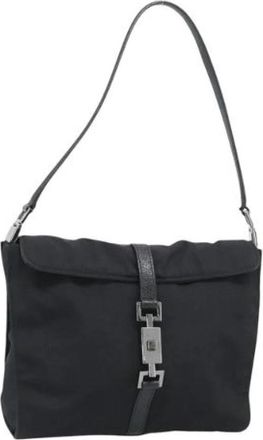 Gucci Pre-owned Vintage Schoudertas - Dames - Vintage Schoudertas - Zwart - ONE Size - Leer - Vintage