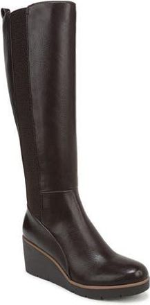 Naturalizer Adrian Knee High Boot in Dark Brown Faux Leather at Nordstrom Rack, Size 9.5