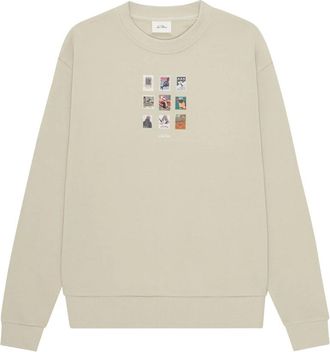 Les Deux Stamp Sweatshirt - male - Les Deux - Sweatshirts - Beige - XS - Sweatshirts & Hoodies