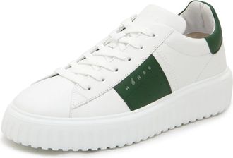 Hogan H-Stripes New H Band - Heren - Sneakers - Wit - 40 1/2 EU - Leer - Schoenen