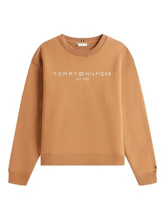 Tommy Hilfiger logo-print sweatshirt - Brown