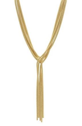 Adornia Multi Strand Textured Y-Necklace in Gold at Nordstrom Rack