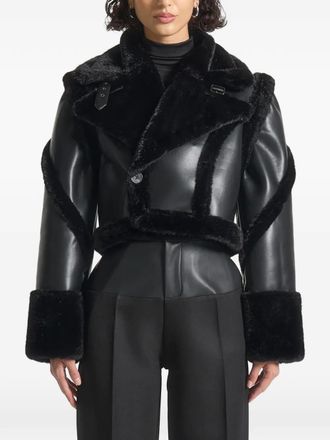 Mani&egrave;re De Voir Kena detachable-sleeves jacket - Black